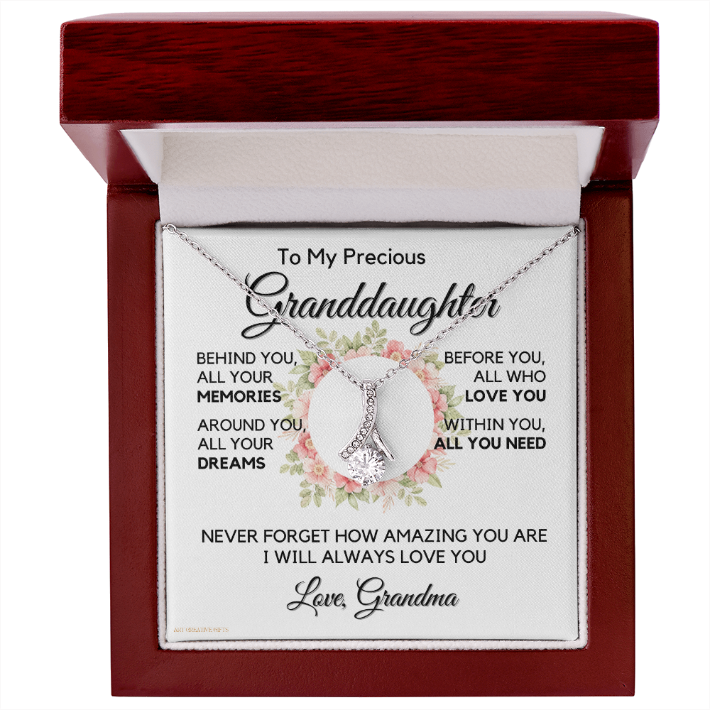 Granddaughter Gift from Grandma, Gift for Graduation, Birthday, Mother's Day, 14K Necklace, abaGDFGM33