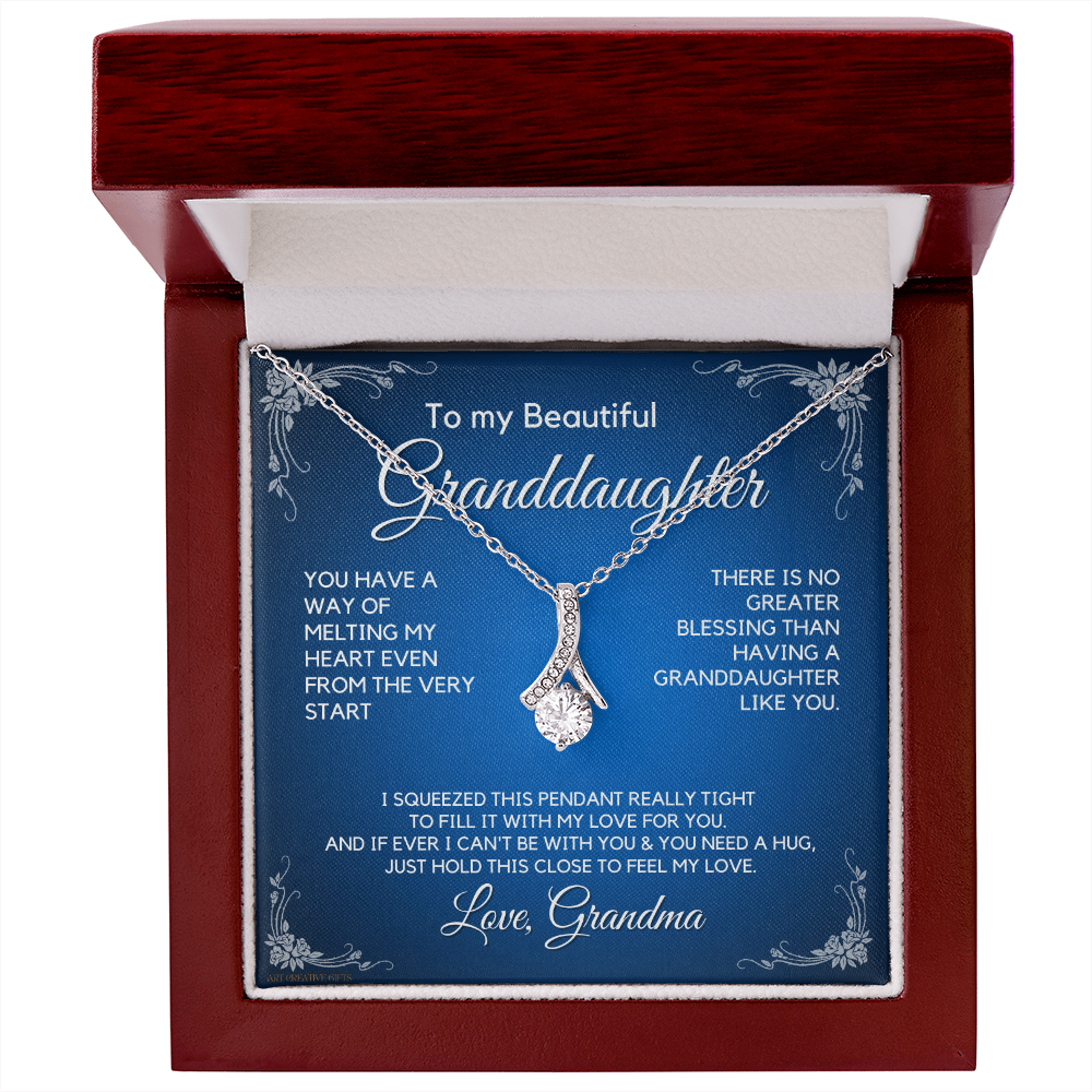 Granddaughter Gift from Grandma, Gift for Graduation, Birthday, Mother's Day, 14K Necklace, abaGDFGM23