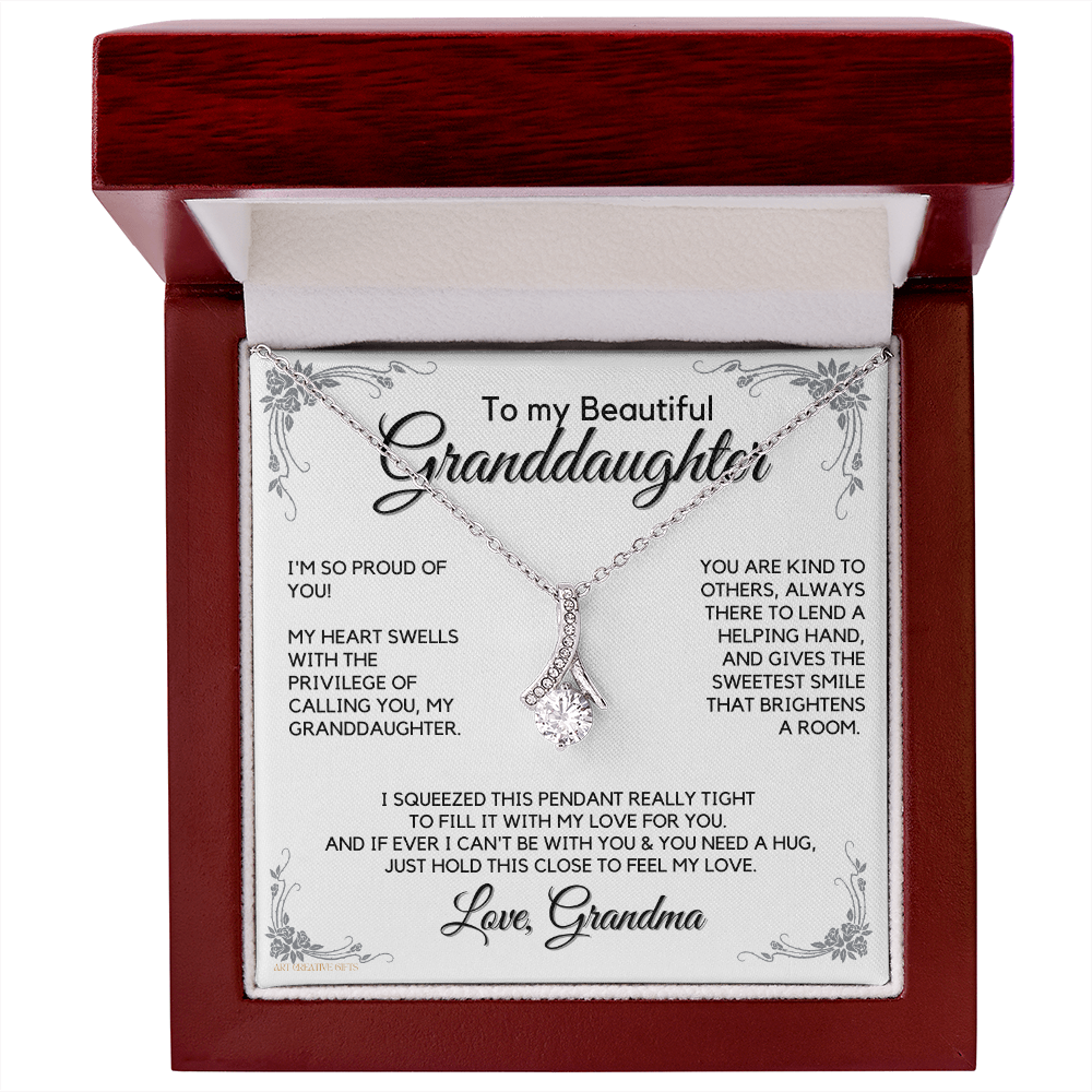 Granddaughter Gift from Grandma, Gift for Graduation, Birthday, Mother's Day, 14K Necklace, abaGDFGM27