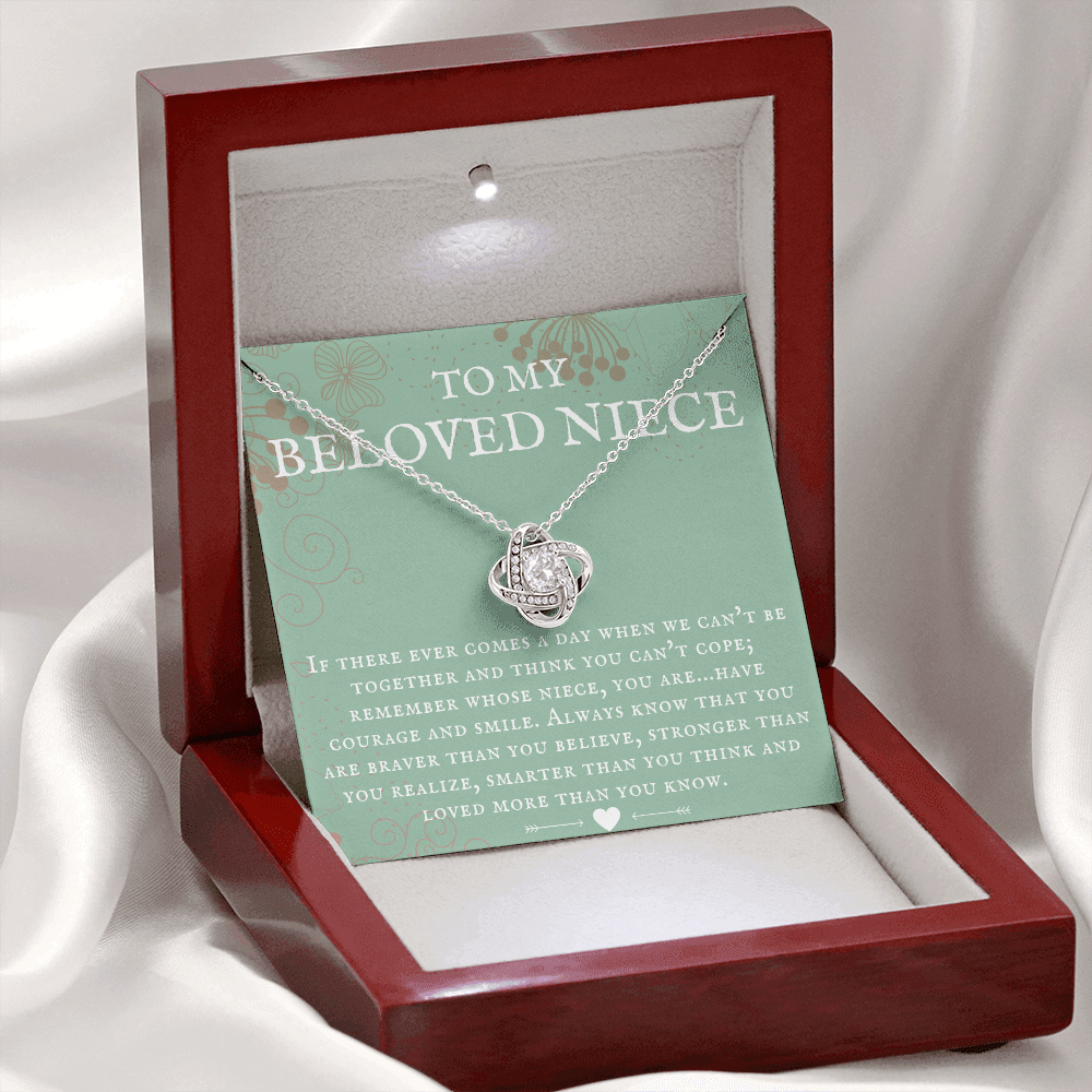 Niece Gift, To My Beloved Niece Necklace, Niece Gift From Aunt Birthday Graduation Gift lkeNFA25
