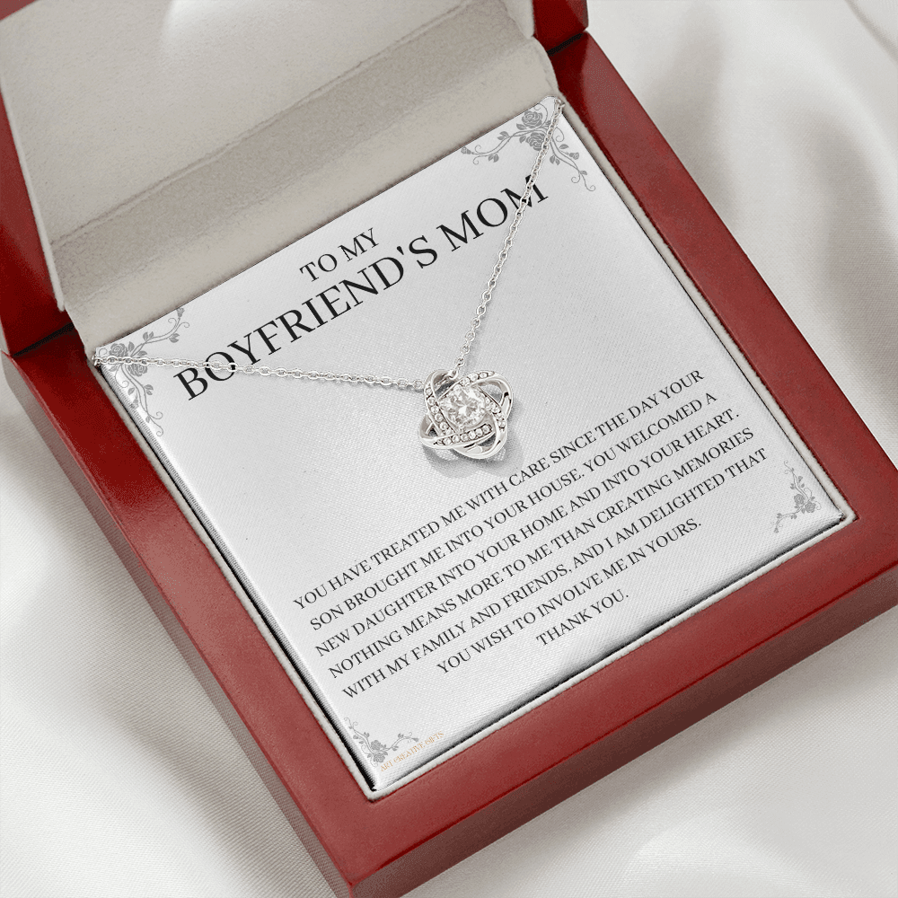 To My Boyfriend's Mom, Boyfriend's Mom Gift, To My Boyfriends Mom Gift, Meaningful Gift, Boyfriends Mom Necklace keBFM01E