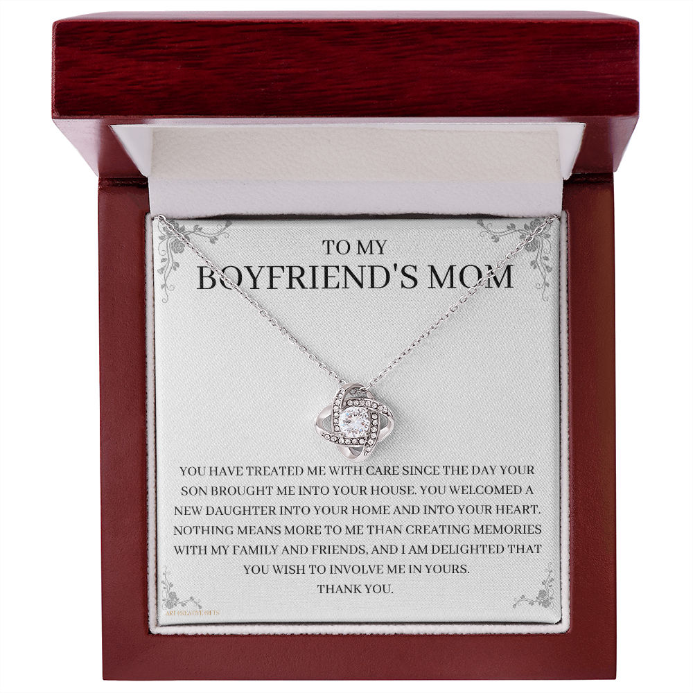 To My Boyfriend's Mom, Boyfriend's Mom Gift, To My Boyfriends Mom Gift, Meaningful Gift, Boyfriends Mom Necklace keBFM01E