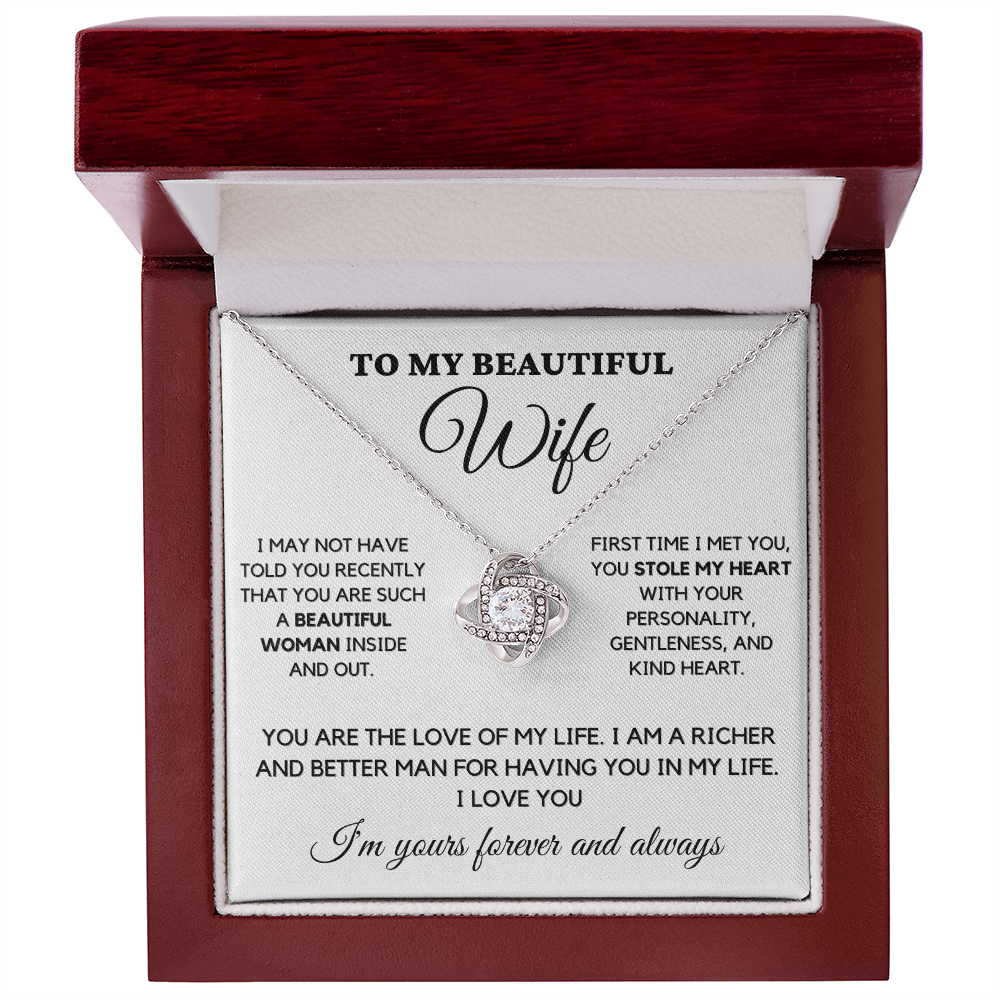 To My Beautiful Wife - Necklace wfh-11