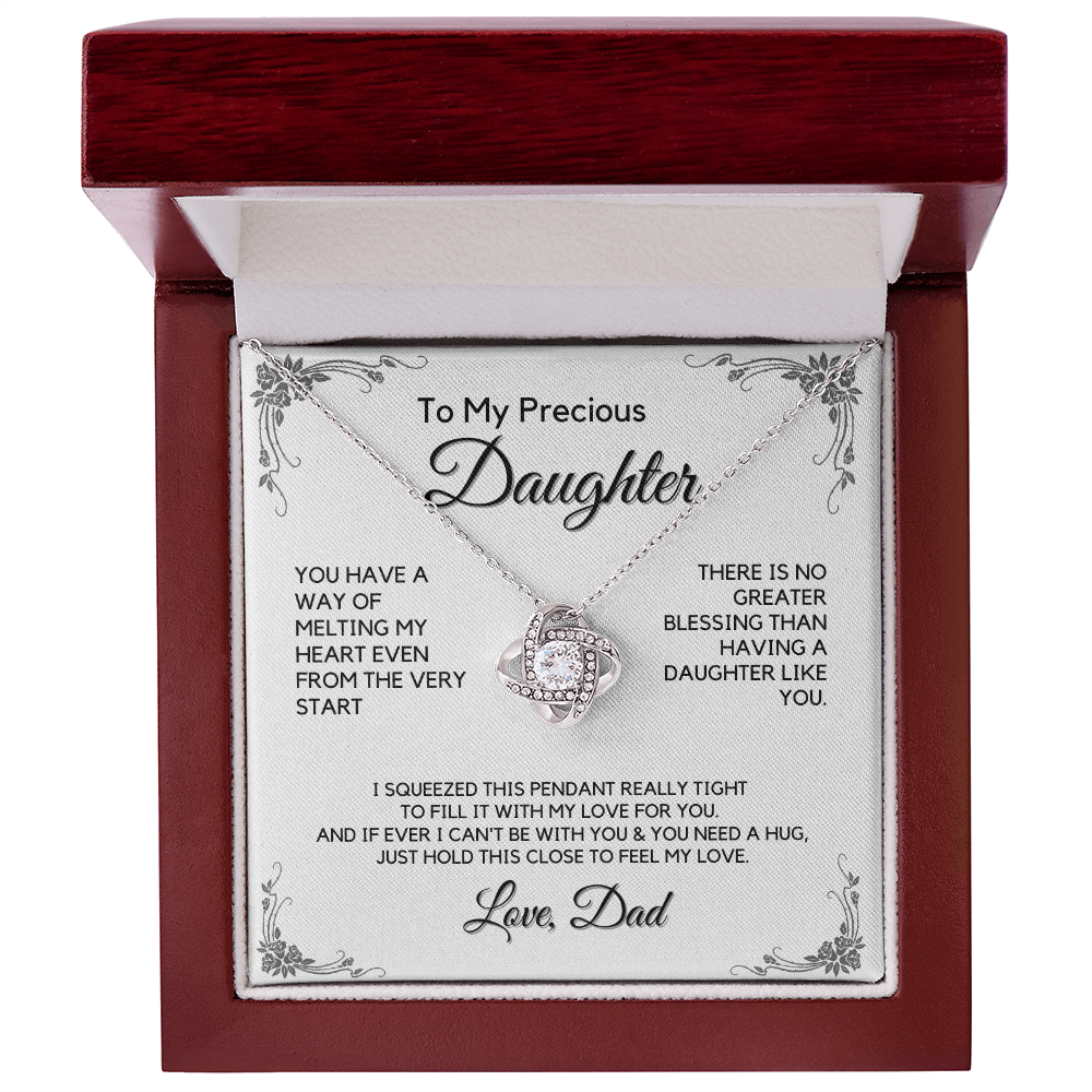 Daughter Gift from Dad, College High School Graduation, Daughter Birthday Jewelry Gift From Dad, keDFD01