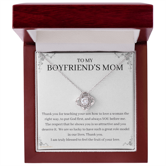 To My Boyfriend's Mom, Boyfriend's Mom Gift, To My Boyfriends Mom Gift, Meaningful Gift, Boyfriends Mom Necklace keBFM01B