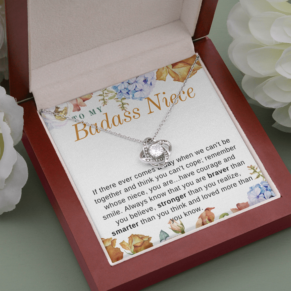 Niece Gift, To My Lovely Niece Necklace, Niece Gift From Aunt Birthday Graduation Gift lkaNFA23