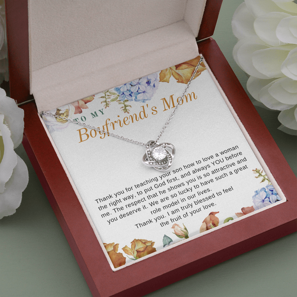 To My Boyfriend's Mom, Boyfriend's Mom Gift, To My Boyfriends Mom Gift, Meaningful Gift, Boyfriends Mom Necklace BFM01C