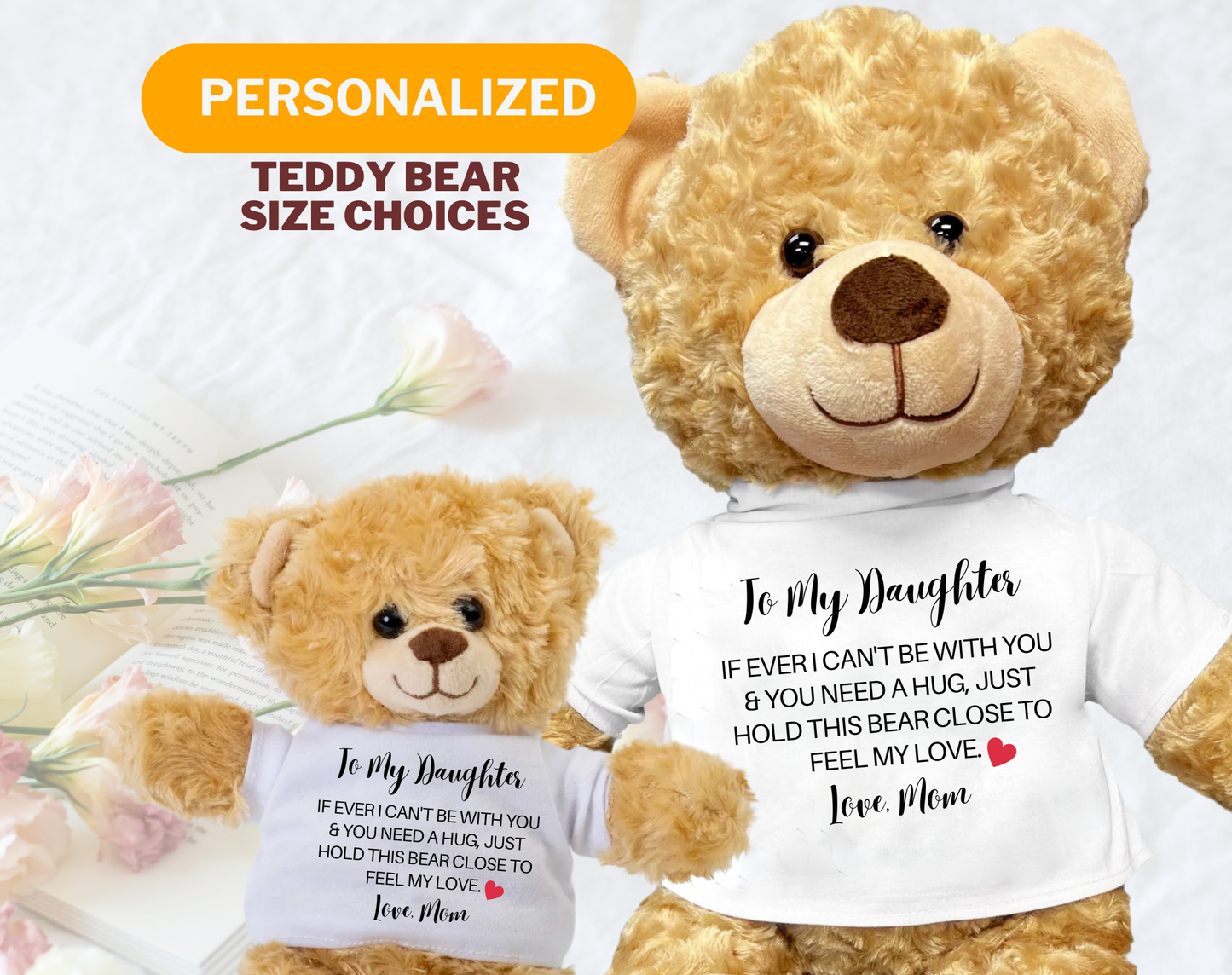 Custom Teddy Bear - Gift for Daughter