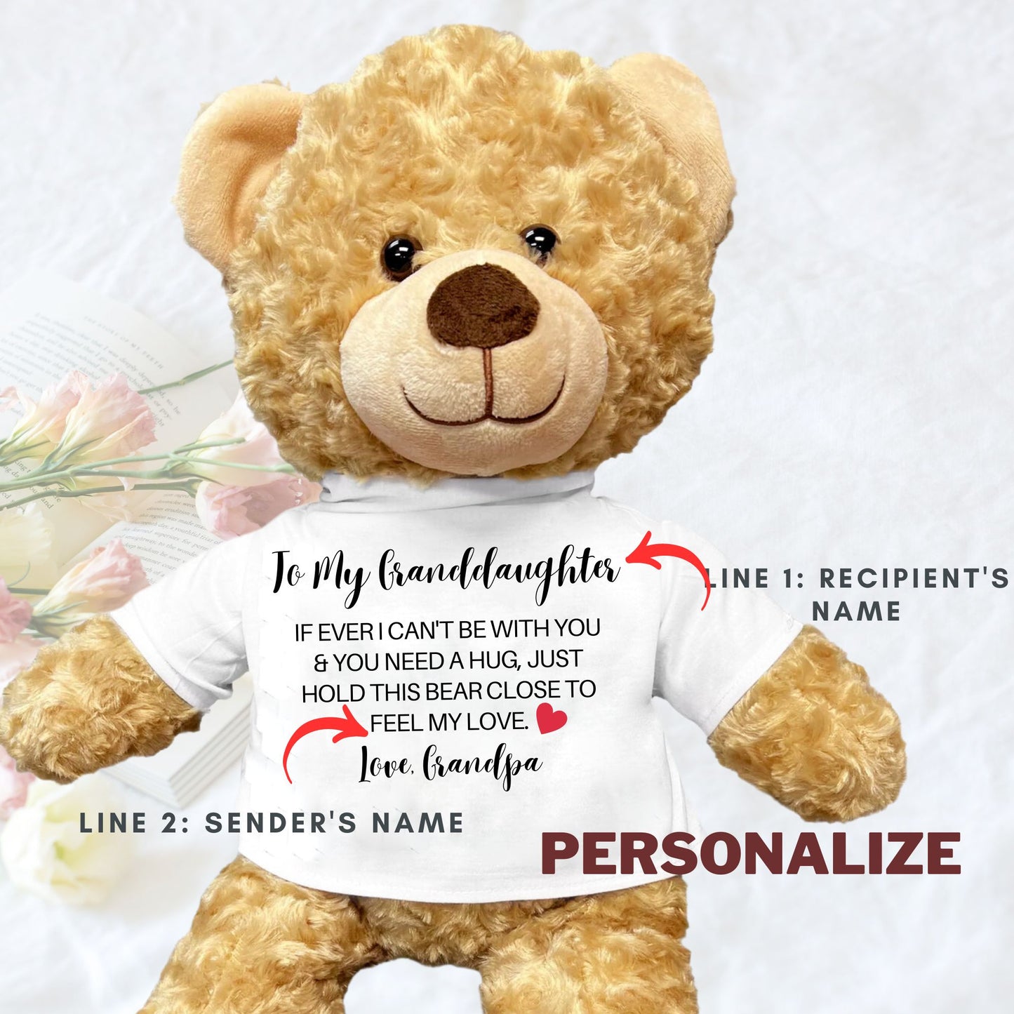 Custom Teddy Bear - Gift for Granddaughter