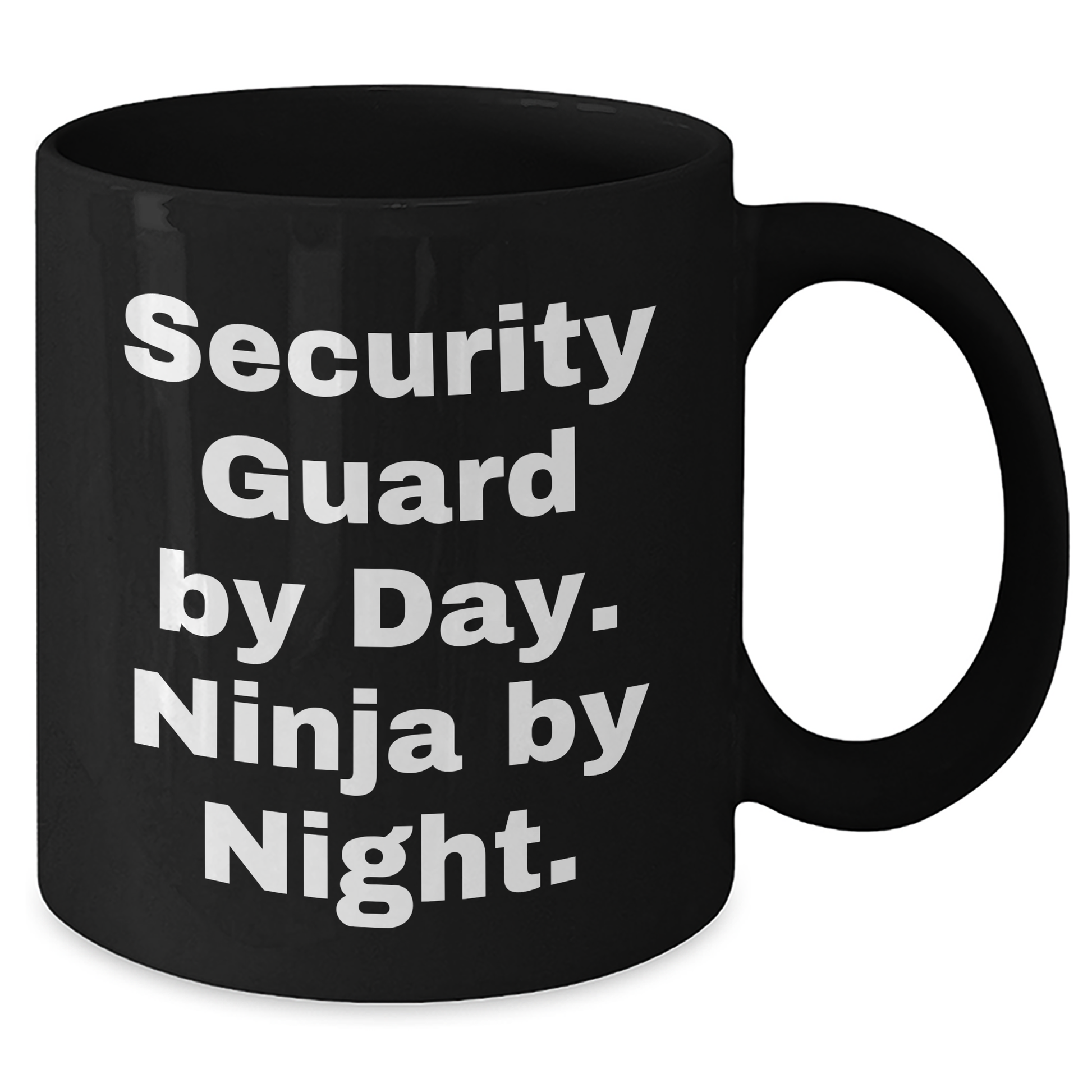 Security Guard Gifts, Funny Coffee Mug, 'Security Guard By Day. Ninja By Night.' - Gifts for Security Guard from Friends - Additional