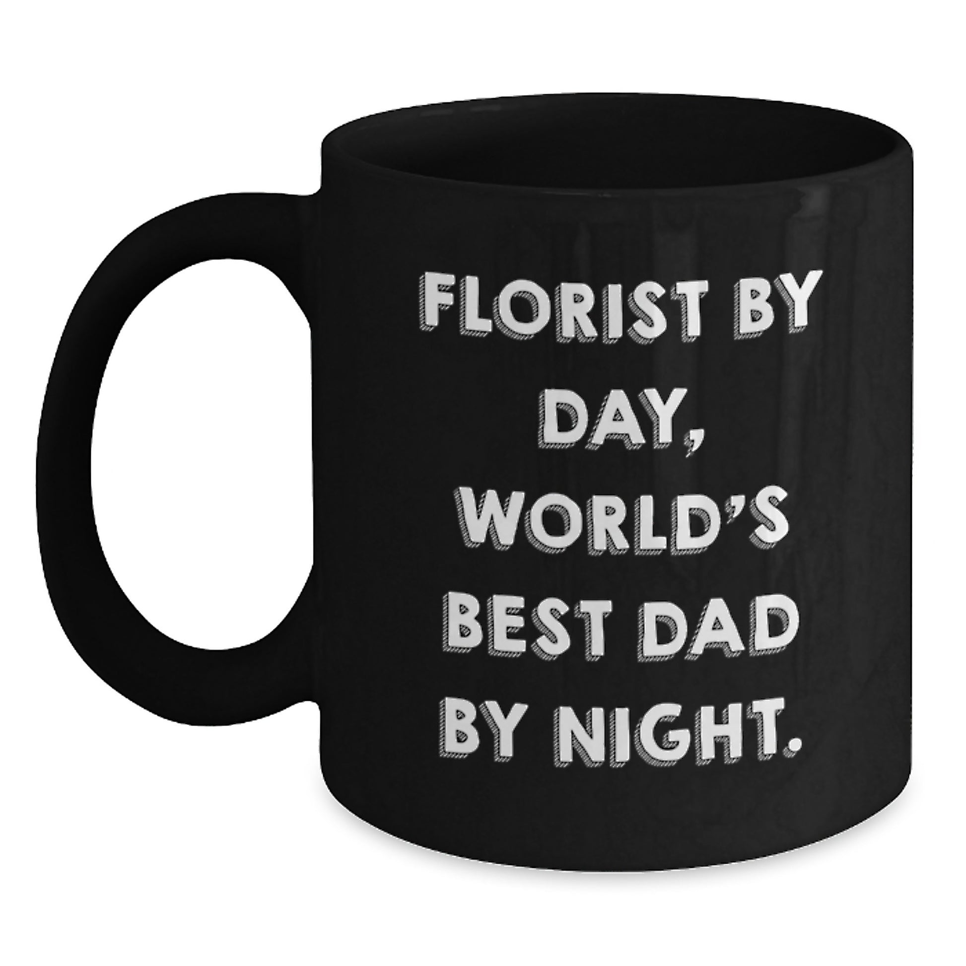 Florist Gifts for Men, Funny Black Coffee Mug - Gifts from Dad, Unique Christmas Unique Gifts - Main