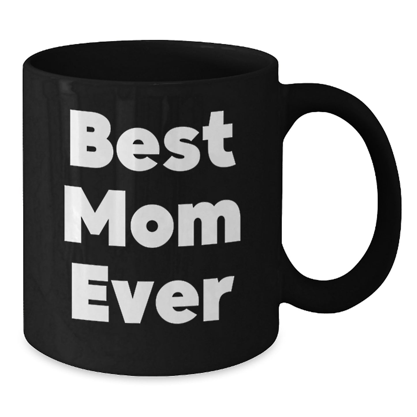Funny Mom Gifts for Mom, Best Mom Ever Quote, Black Coffee Mug, Gifts from Family, Christmas Unique Gifts, Black Coffee Mug for Mom - Additional