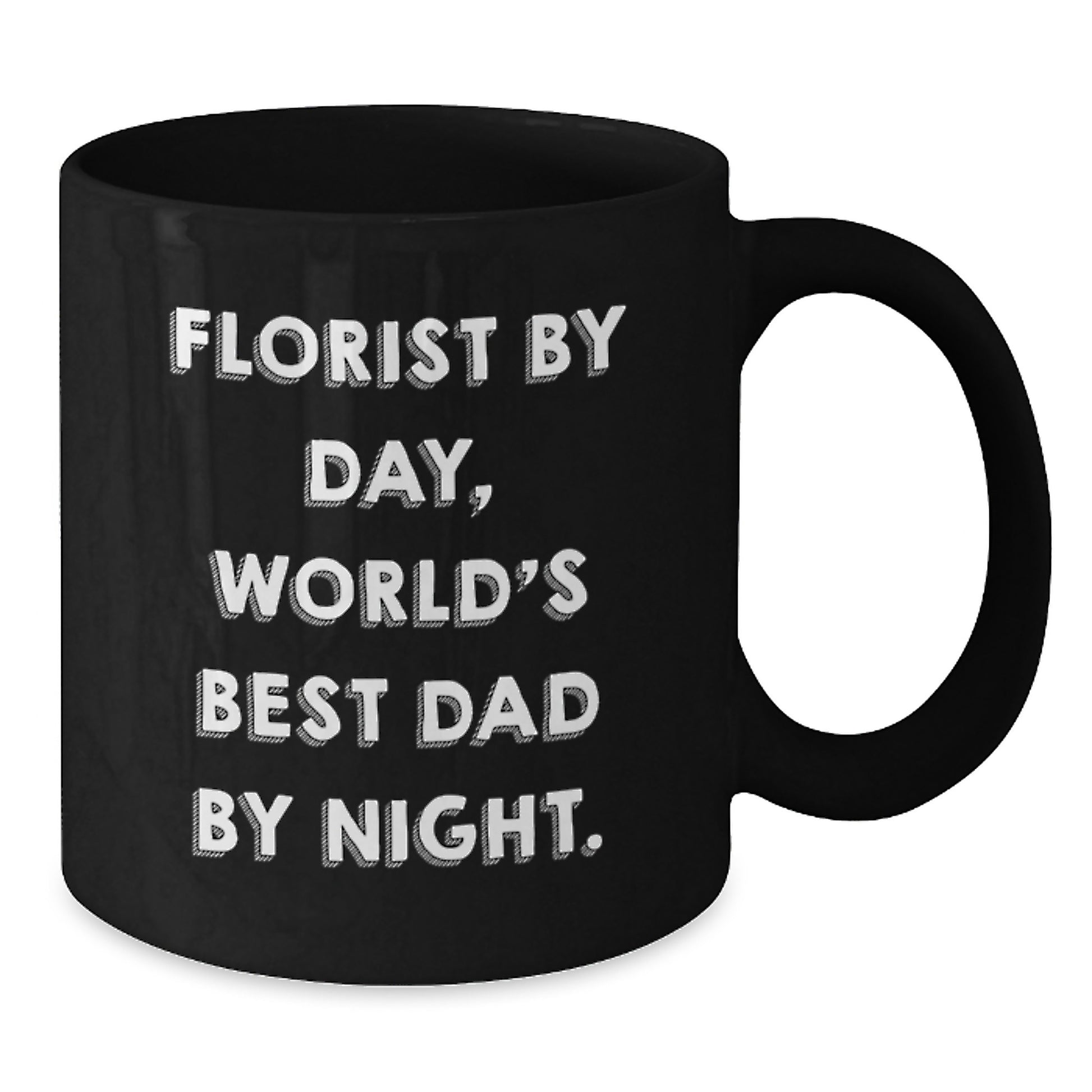 Florist Gifts for Men, Funny Black Coffee Mug - Gifts from Dad, Unique Christmas Unique Gifts - Additional