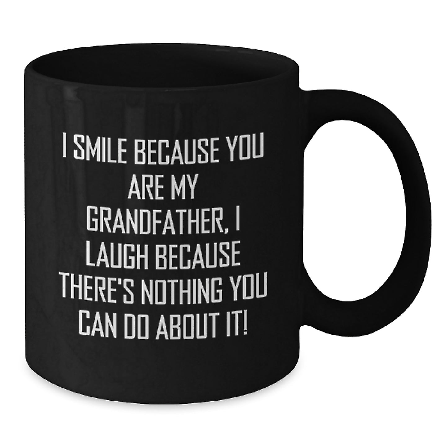 Funny Grandfather Quotes Black Coffee Mug Gifts for Grandpa Birthday Unique - Additional