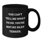 Funny Silky Terrier Dog Quotes Gifts from Friends for Silky Terrier Dog Lovers - Black Coffee Mug, Birthday Unique Gifts - Additional