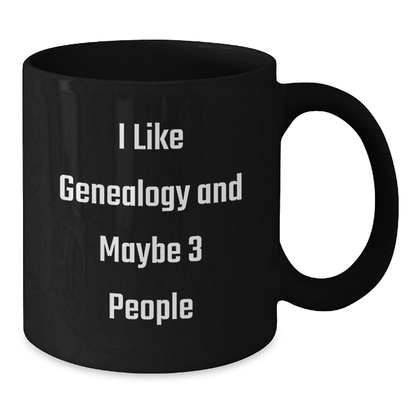 Genealogy Enthusiast Funny Black Coffee Mug, Gifts from Men to Women for Genealogy Lovers, Unique Christmas Memorable Presents for Family and Friends - Additional