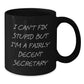 Funny Quote Secretary Gifts Black Coffee Mug Birthday Unique Gifts from Friends to Secretary - Additional