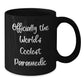 Gifts from Friends for Rescue Workers - 'Officially The World's Coolest Rescue Worker' Funny Black Coffee Mug, Christmas Unique Gifts - Additional
