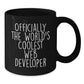 Funny Web Developer Gifts, Black Coffee Mug for Men, Gifts from Friends to Web Developer, 'Officially The World's Coolest Web Developer' Christmas Unique Gift - Additional
