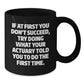 Funny Actuary Gifts for Men Christmas Unique Black Coffee Mugs - Gifts from Friends and Family to Actuary Colleagues - Inspirational Quote Mug - Additional