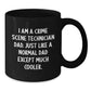 Crime Scene Technician Dad Gifts, Funny Black Coffee Mug for Crime Scene Technician Graduation from Dad, Unique Gifts for Crime Scene Technician Men - Additional