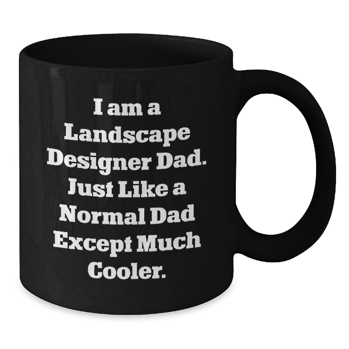 Funny Landscape Designer Christmas Unique Gifts for Friends and Family Black Coffee Mug Perfect for Men and Women - Additional