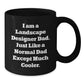 Funny Landscape Designer Christmas Unique Gifts for Friends and Family Black Coffee Mug Perfect for Men and Women - Additional
