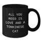 Funny Tonkinese Cat Gifts from Friends for Graduation Unique Black Coffee Mug All You Need Is Love - Additional