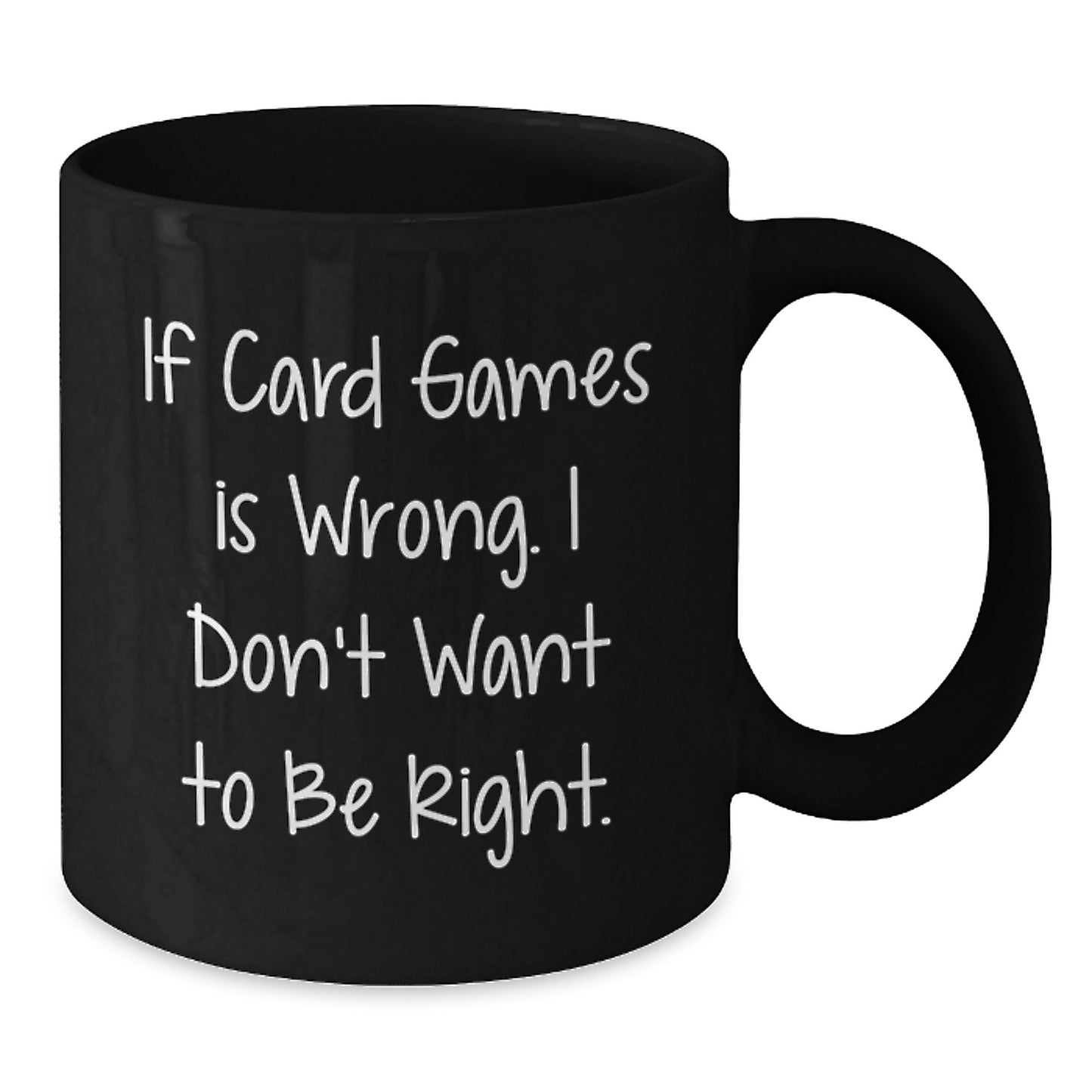 Funny Card Games Enthusiast Black Coffee Mug Gifts from Men to Friends, Gifts for Card Games Lovers, Christmas Unique Presents - Additional
