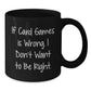Funny Card Games Enthusiast Black Coffee Mug Gifts from Men to Friends, Gifts for Card Games Lovers, Christmas Unique Presents - Additional