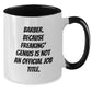 Funny Barber Gifts from Men to Barber, Unique Birthday Unique Gifts for Friends, Two Tone Coffee Mug with 'Barber. Because Freaking' genius Is Not An Official Job Title.' Quote - Additional