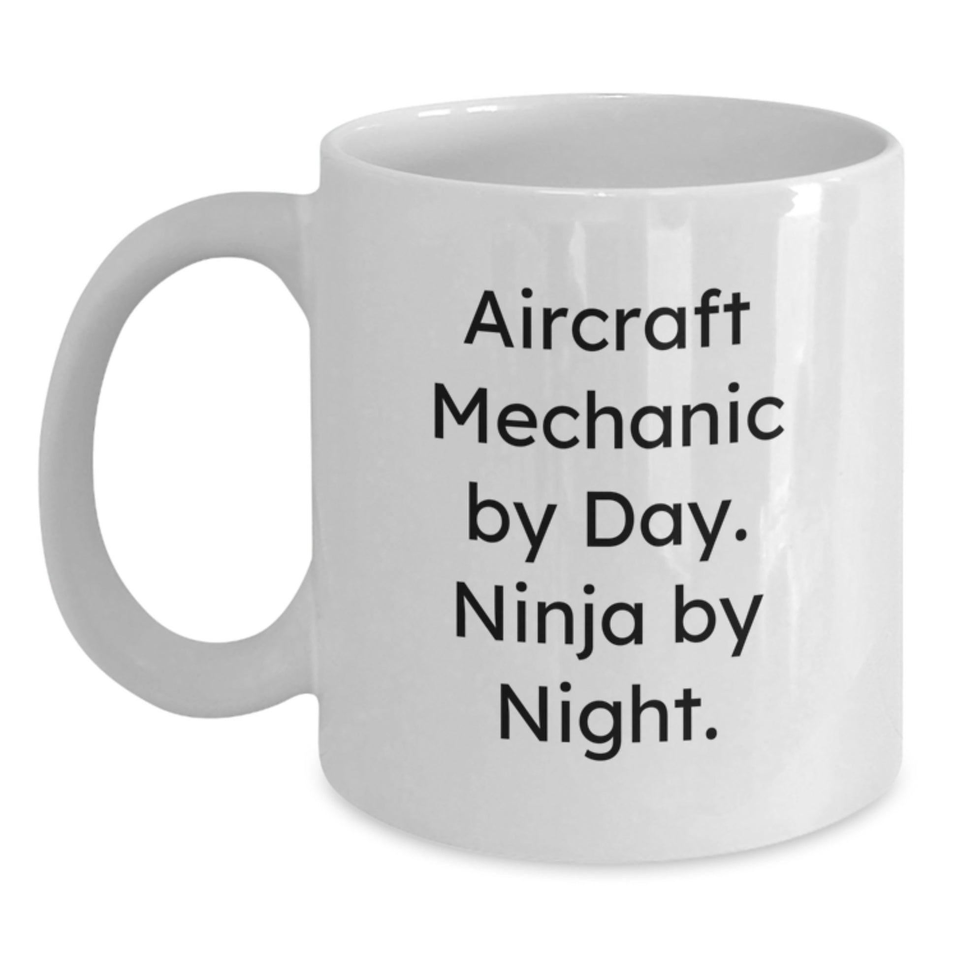 Aircraft Mechanic Gifts from Friends, Funny White Coffee Mug for Men, Christmas Unique Unique Ideas - Main