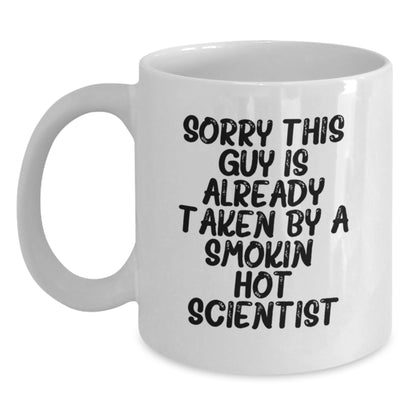 Funny Scientist White Coffee Mug Gifts from Friends for Scientist Man or Woman Christmas Unique Mug - Main