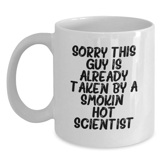 Funny Scientist White Coffee Mug Gifts from Friends for Scientist Man or Woman Christmas Unique Mug - Main