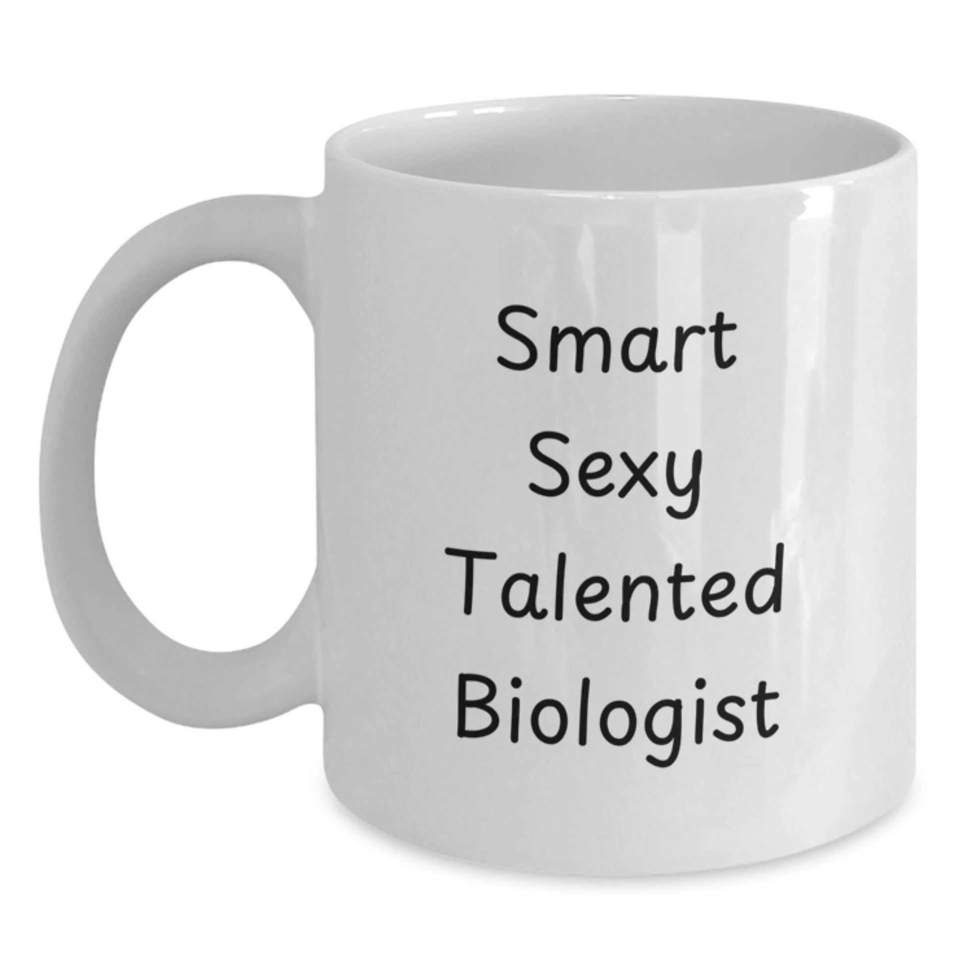 Funny Biologist White Coffee Mug Gifts from Friends, Perfect for Birthday Unique Gifts for Smart Talented Biologist Men and Women - Main
