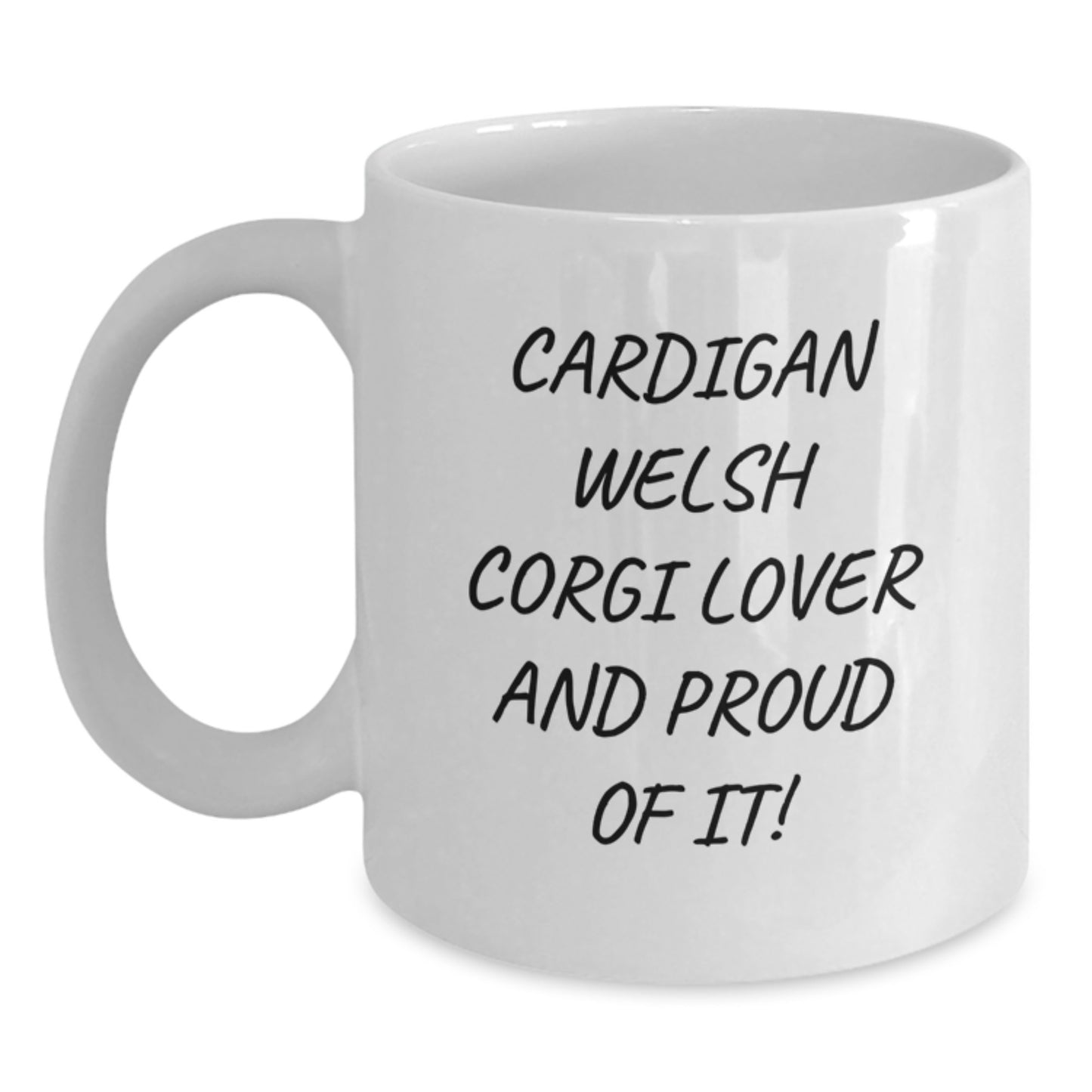 Funny Cardigan Welsh Corgi Dog Lover Gifts from Friends to Family - White Coffee Mug for Valentine's - Main
