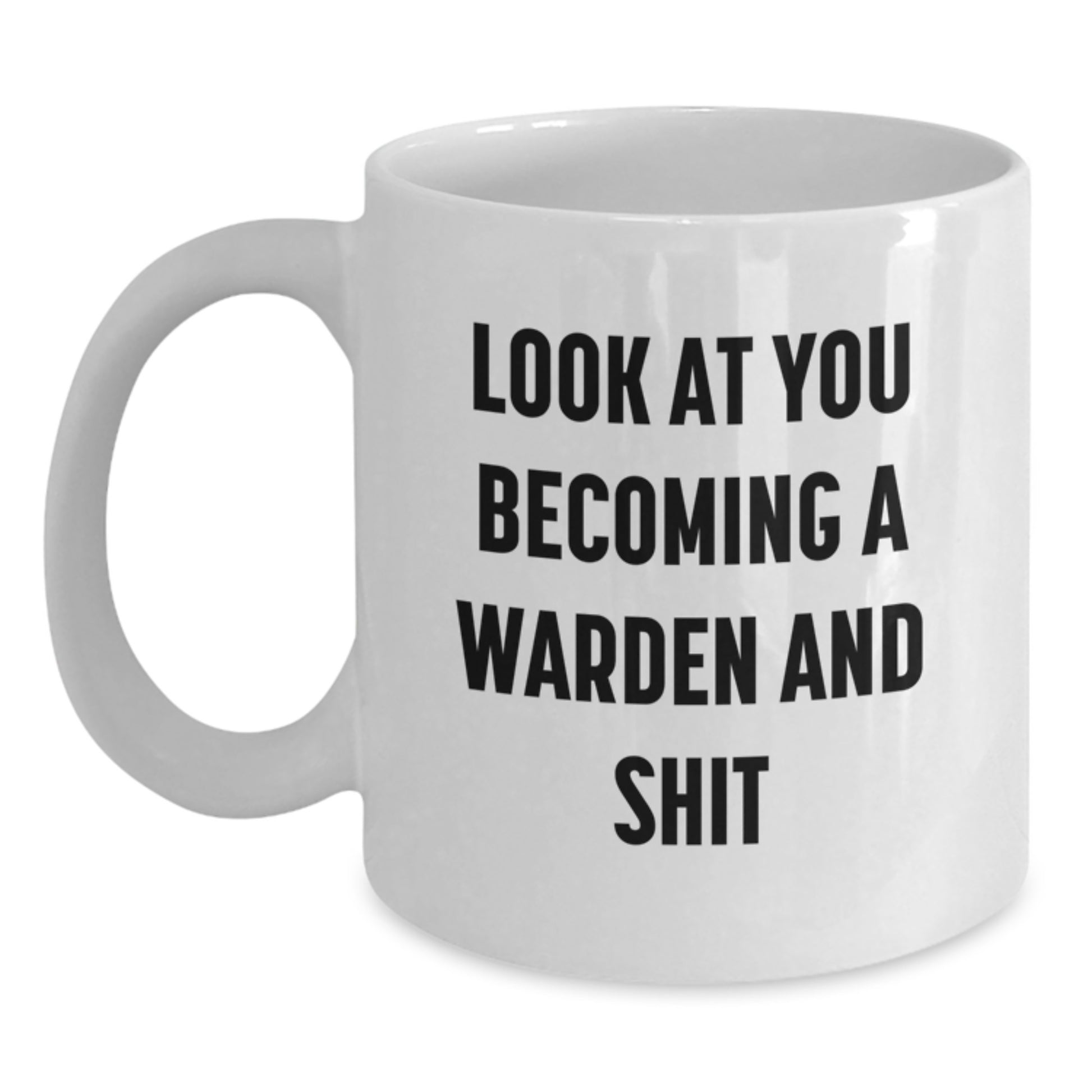 Funny Warden Gifts, White Coffee Mug, Christmas Unique Gifts, Gifts from Friends, Warden White Coffee Mug - Main