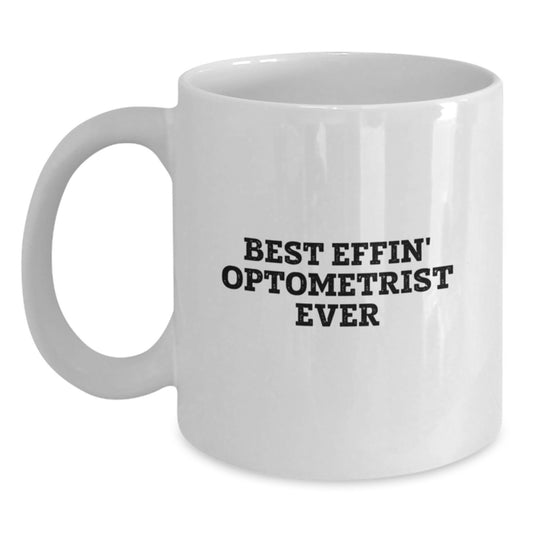 Optometrist Gifts Funny Quotes White Coffee Mugs for Optometrist, Gifts from Men to Optometrist Friends and Family - Main