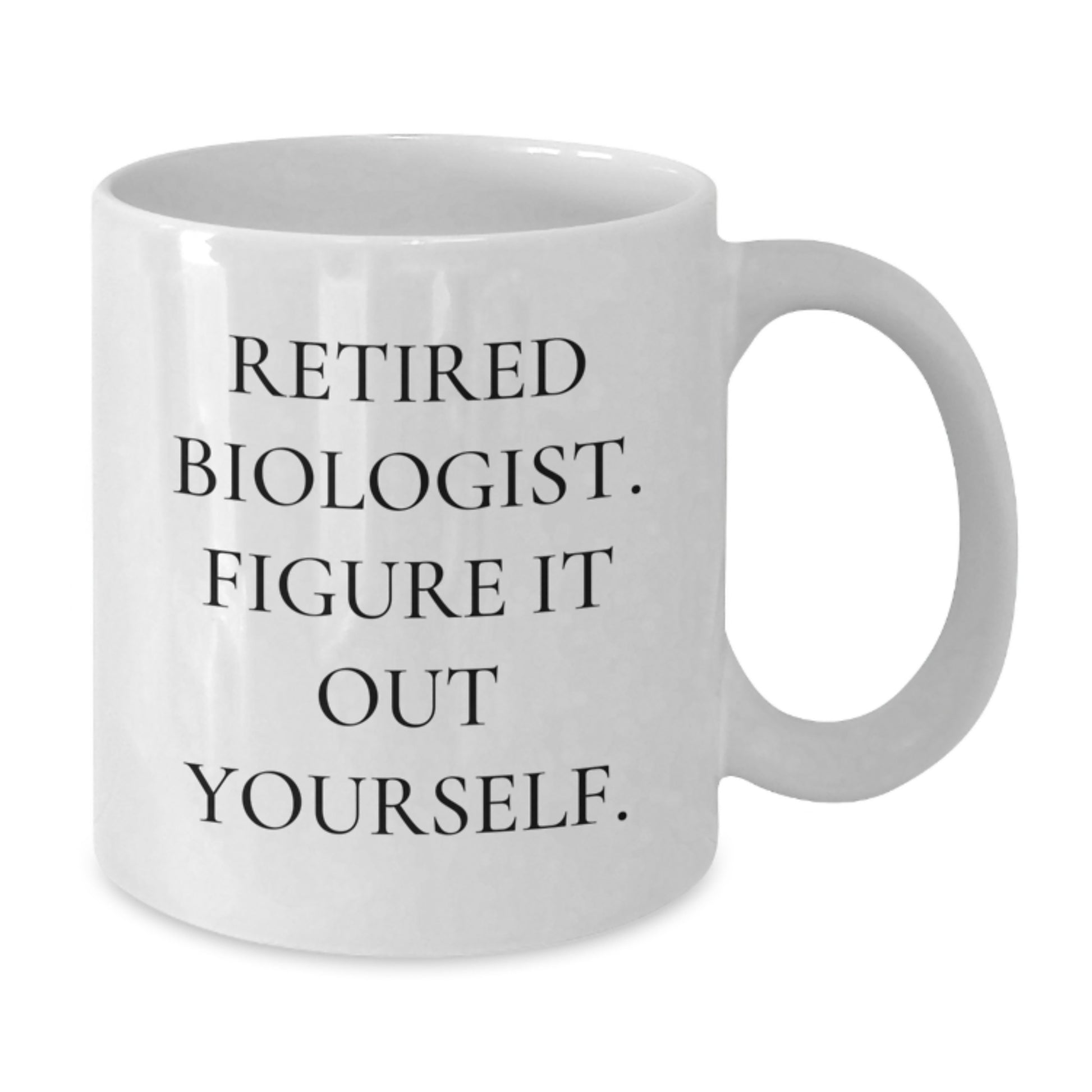 Funny Biologist Gifts for Men from Friends, White Coffee Mug with Retired Biologist Quote, Graduation Unique Gifts - Additional