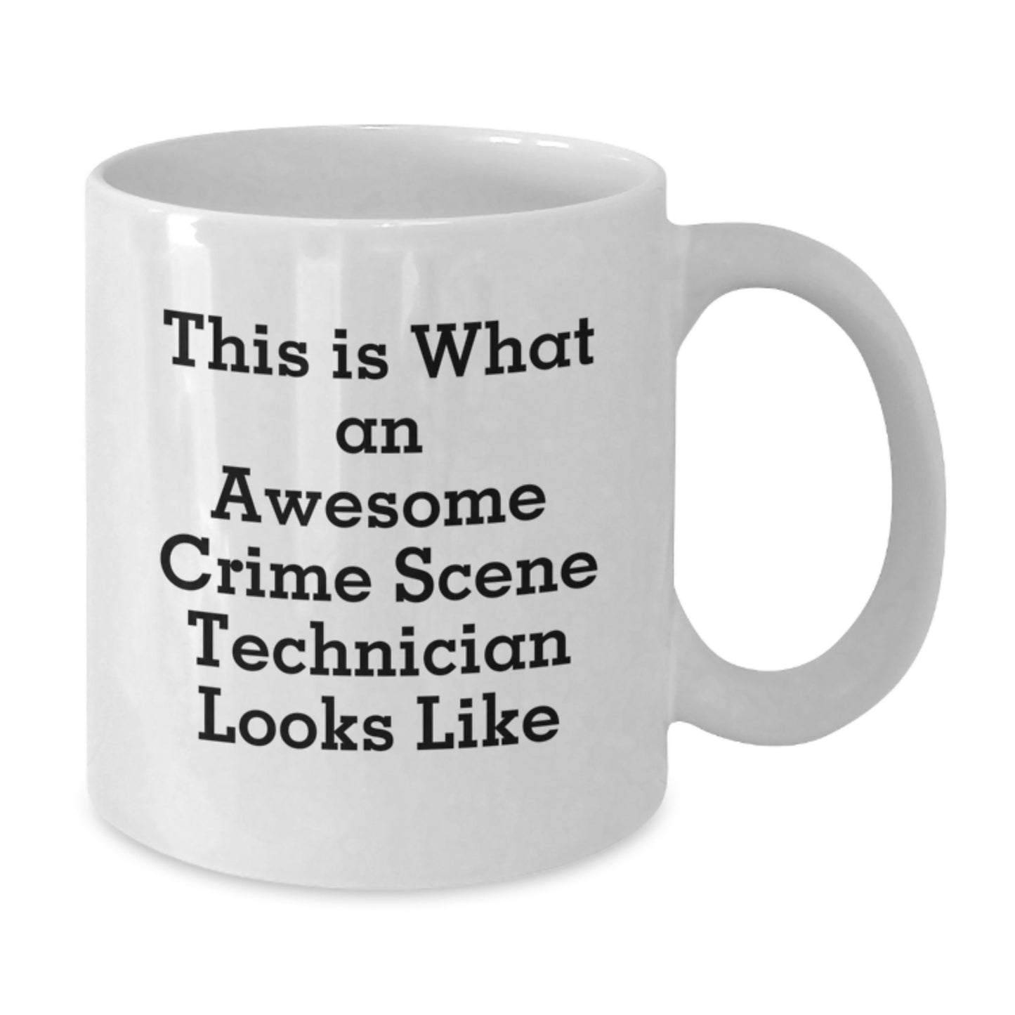 Funny Crime Scene Technician Gifts for Men White Coffee Mug - Christmas Unique Mugs from Friends - Additional