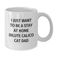Funny Dilute Calico Cat Dad Gifts, White Coffee Mug for Birthday, 'I Just Want To Be A Stay At Home Dilute Calico Cat Dad' Quote, Gifts from Friends, Gifts for Dilute Calico Cat Lovers - Additional