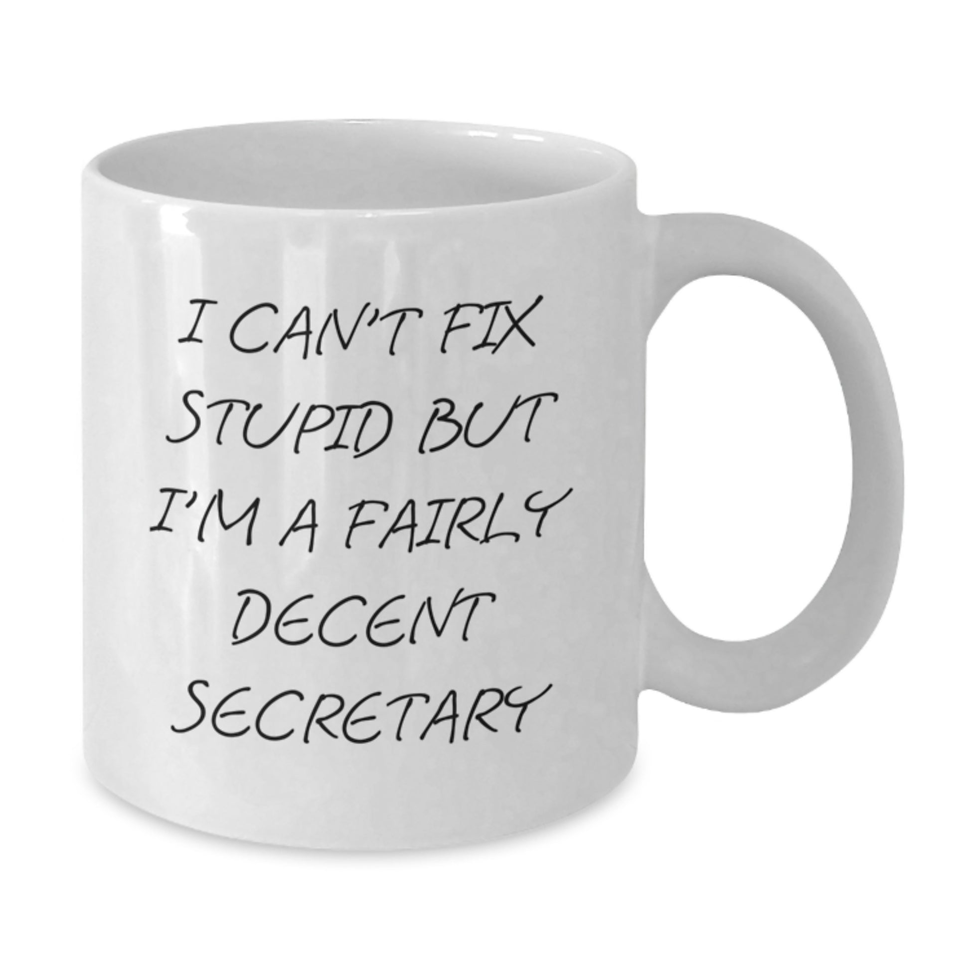 Funny Secretary White Coffee Mug Gifts from Friends, Unique Birthday Unique Gifts for Secretary, White Coffee Mug - Additional