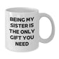 Funny White Coffee Mugs Gifts for Sister from Men or Women, Sister Gifts on Christmas Unique Gifts for Women - Additional