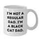 Funny Black Cat Dad Gifts from Mom, White Coffee Mug for Black Cat Lovers, Graduation Unique Gifts - Additional