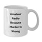 Funny Amateur Radio Quote Gifts for Men, White Coffee Mug, Perfect for Graduation, Gifts from Friends for Friends or Family, 11oz or 15oz Capacity, Microwave and Dishwasher Safe - Additional