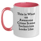 Gifts from Friends for the Awesome Crime Scene Technician in Your Life - Two Tone Coffee Mug with Funny Quote - Main