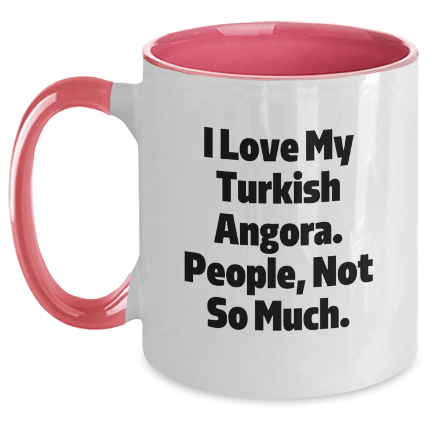 Turkish Angora Cat Gifts, Funny Quote, Two Tone Coffee Mug for Graduation, Gifts from Friends for Turkish Angora Cat Lovers, Unique Graduation Gifts - Main