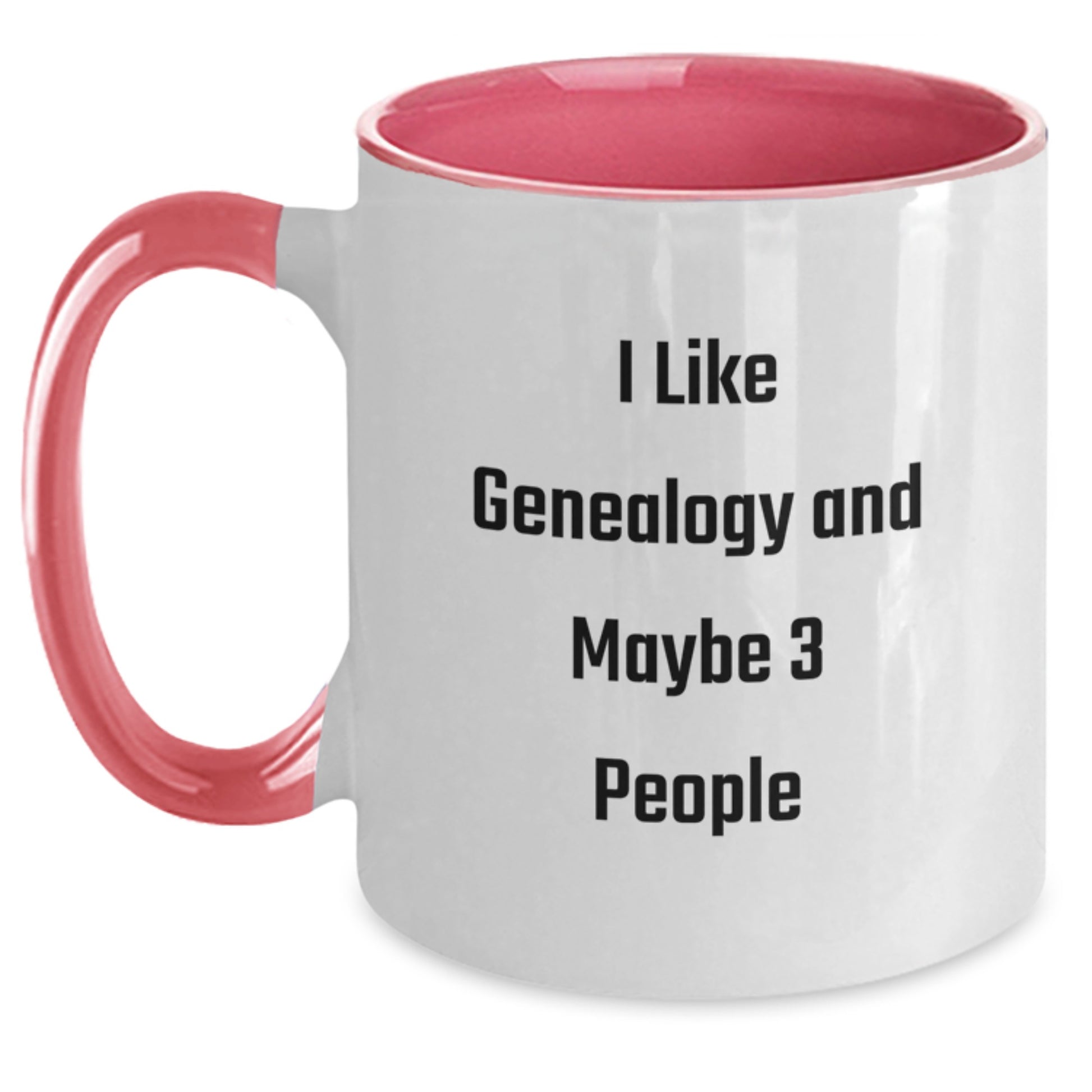 Genealogy Enthusiast Gifts from Friends for Family - Funny Quote Two Tone Coffee Mug, Christmas Unique Gifts - Main