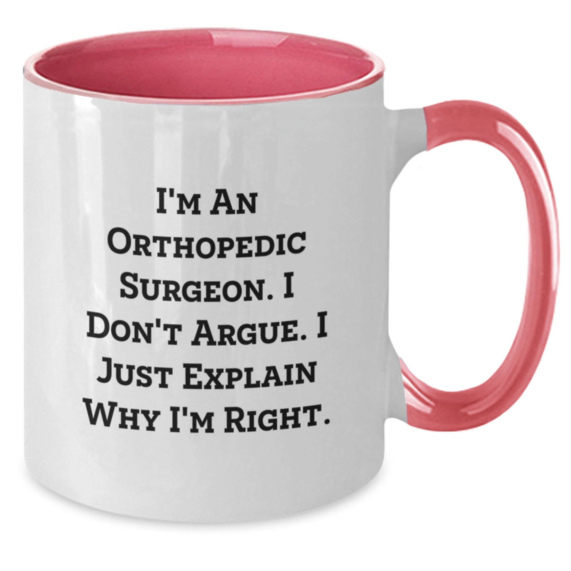 Funny Orthopedic Surgeon Gifts from Men for Orthopedic Surgeons, Two Tone Coffee Mugs for Christmas Unique Gifts - Additional