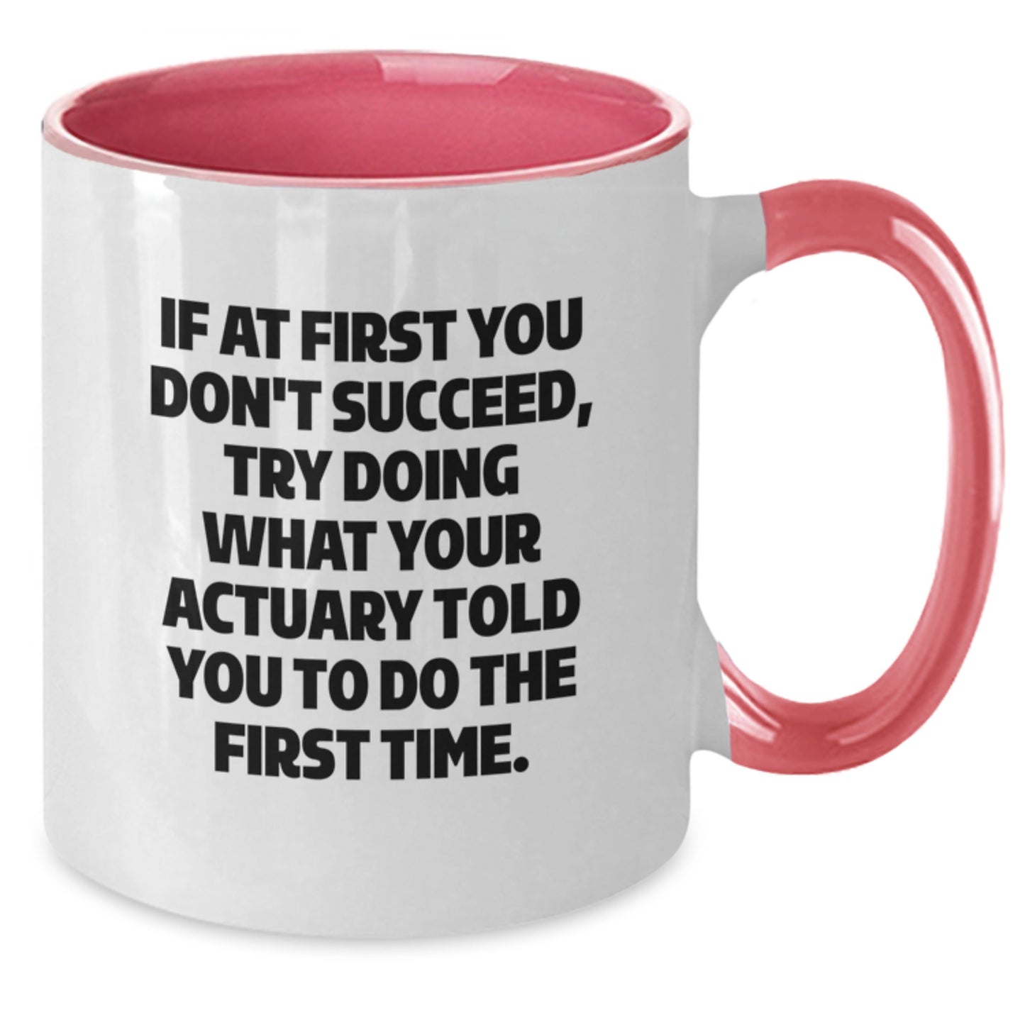 Funny Actuary Gifts for Men from Coworkers, Actuary Two Tone Coffee Mug with Inspirational Quote, Christmas Unique Presents - Additional